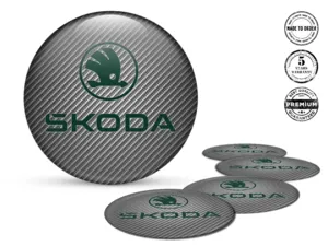 Skoda Silikonaufkleber Logo Luxus Raddekoration